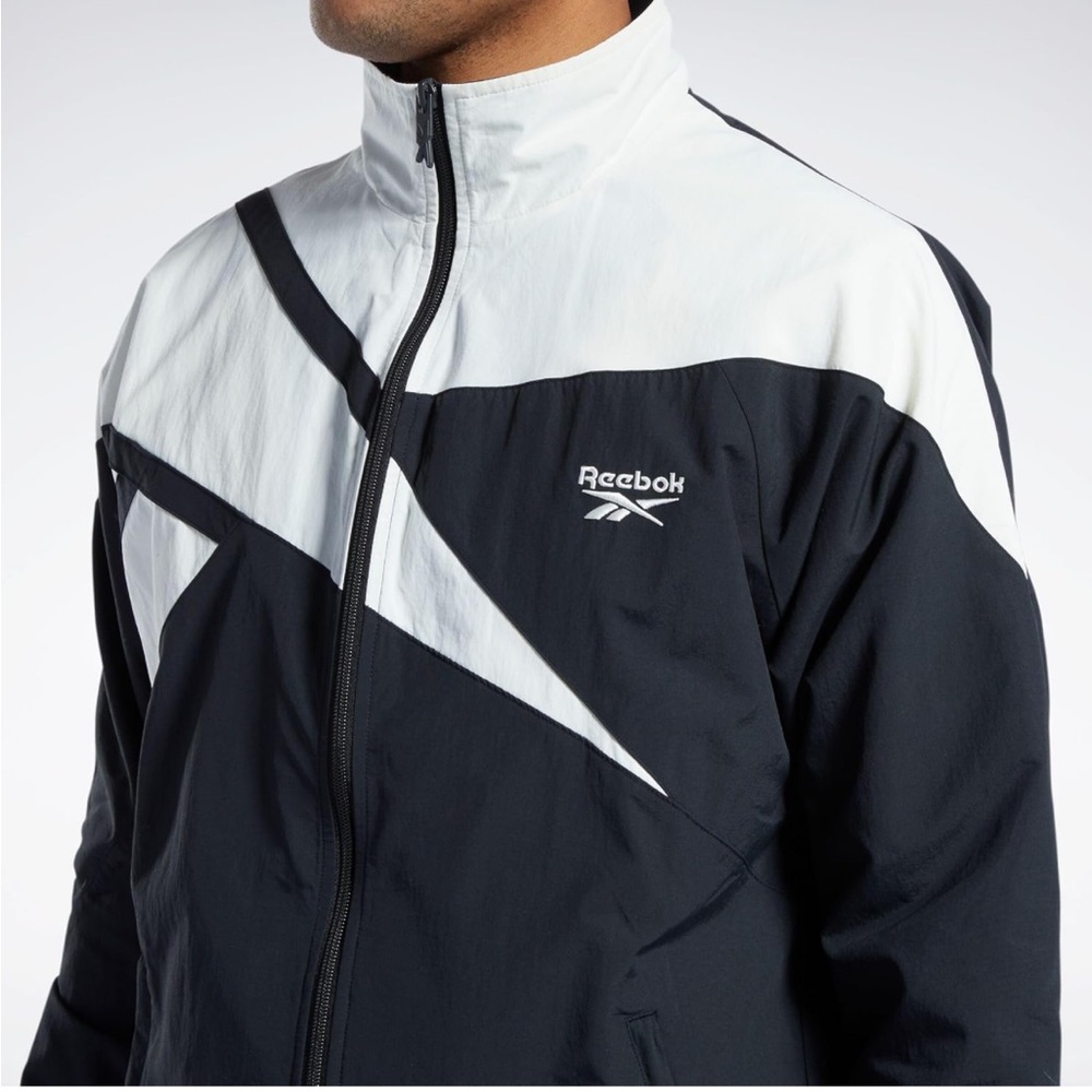 Reebok Men's Classics Track Top black and white size XXL